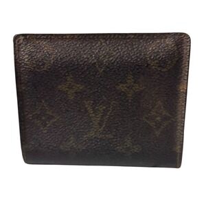 Louis Vuitton Monogram ID Holder Wallet Brown Coated Canvas Made in France